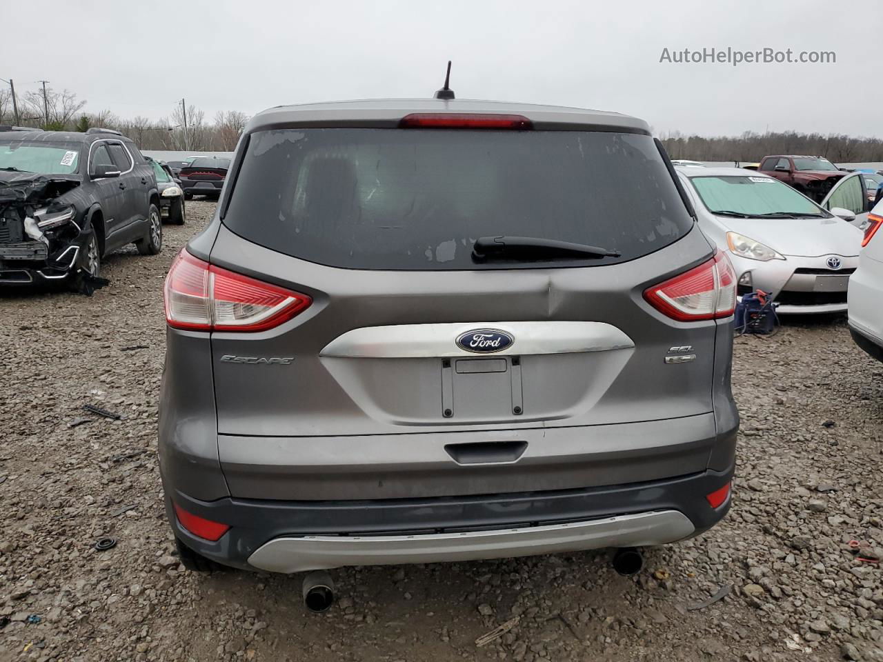 2013 Ford Escape Sel Gray vin: 1FMCU9H98DUA47375