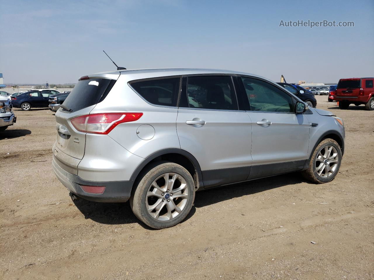 2013 Ford Escape Sel Silver vin: 1FMCU9H98DUA59798