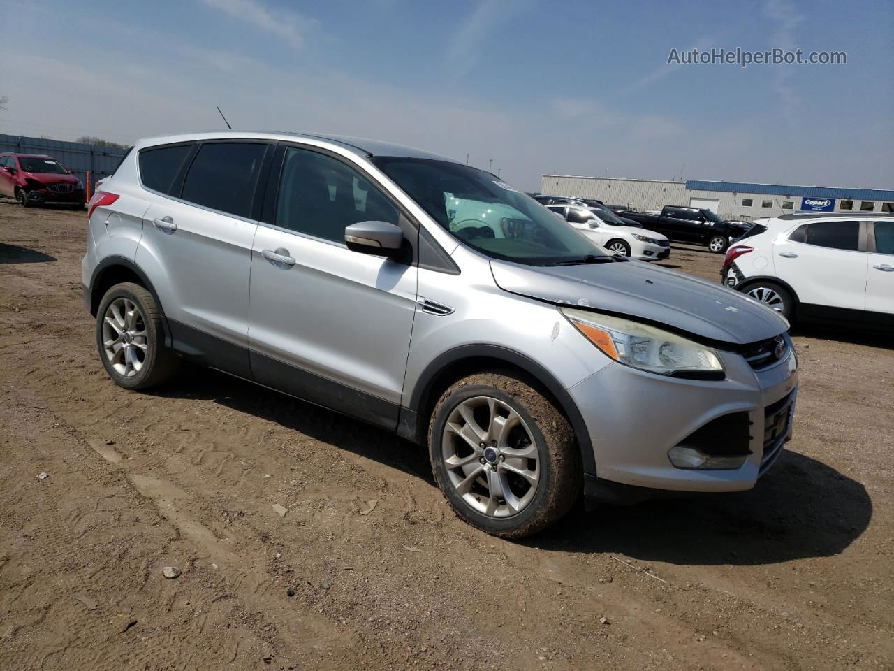 2013 Ford Escape Sel Silver vin: 1FMCU9H98DUA59798