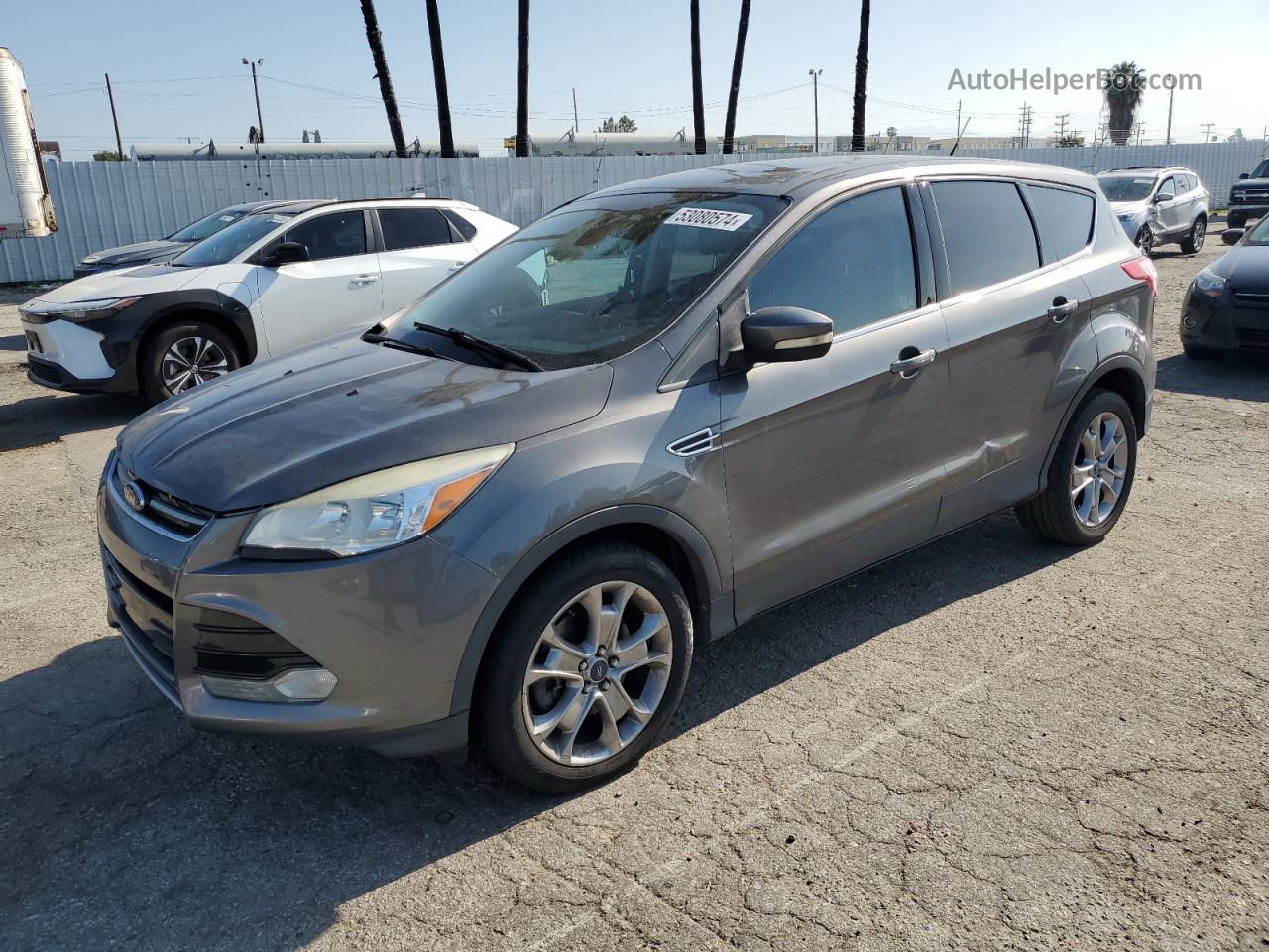 2013 Ford Escape Sel Серый vin: 1FMCU9H98DUA73555