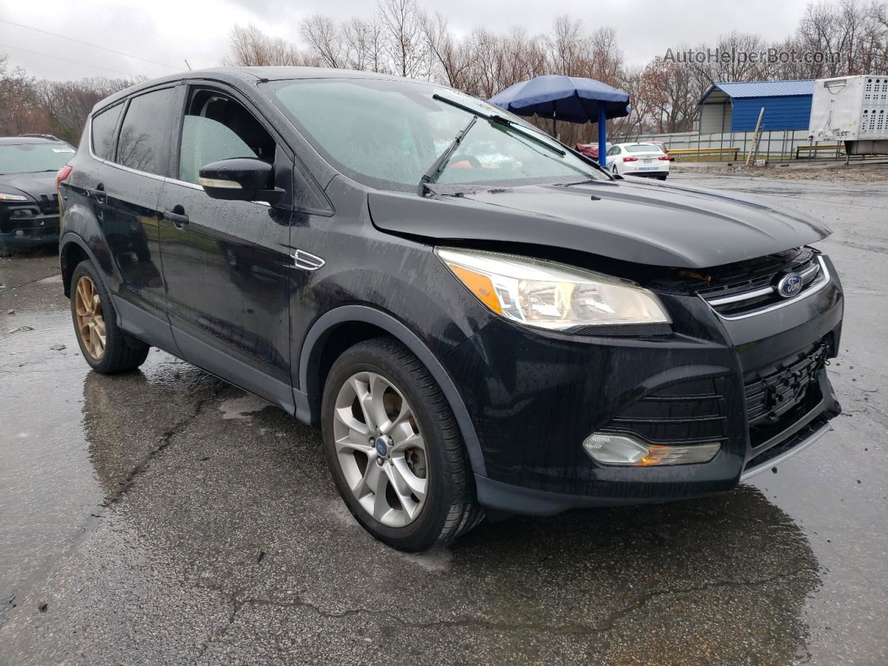 2013 Ford Escape Sel Black vin: 1FMCU9H99DUA48700