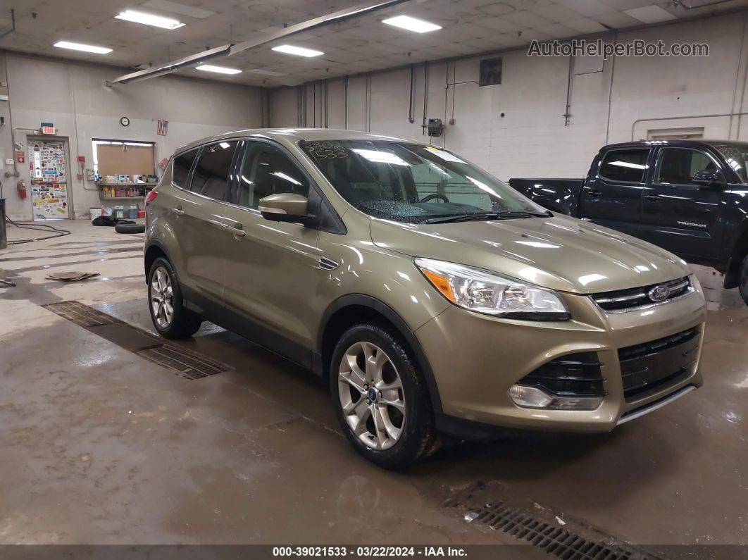 2013 Ford Escape Sel Зеленый vin: 1FMCU9H9XDUA07945