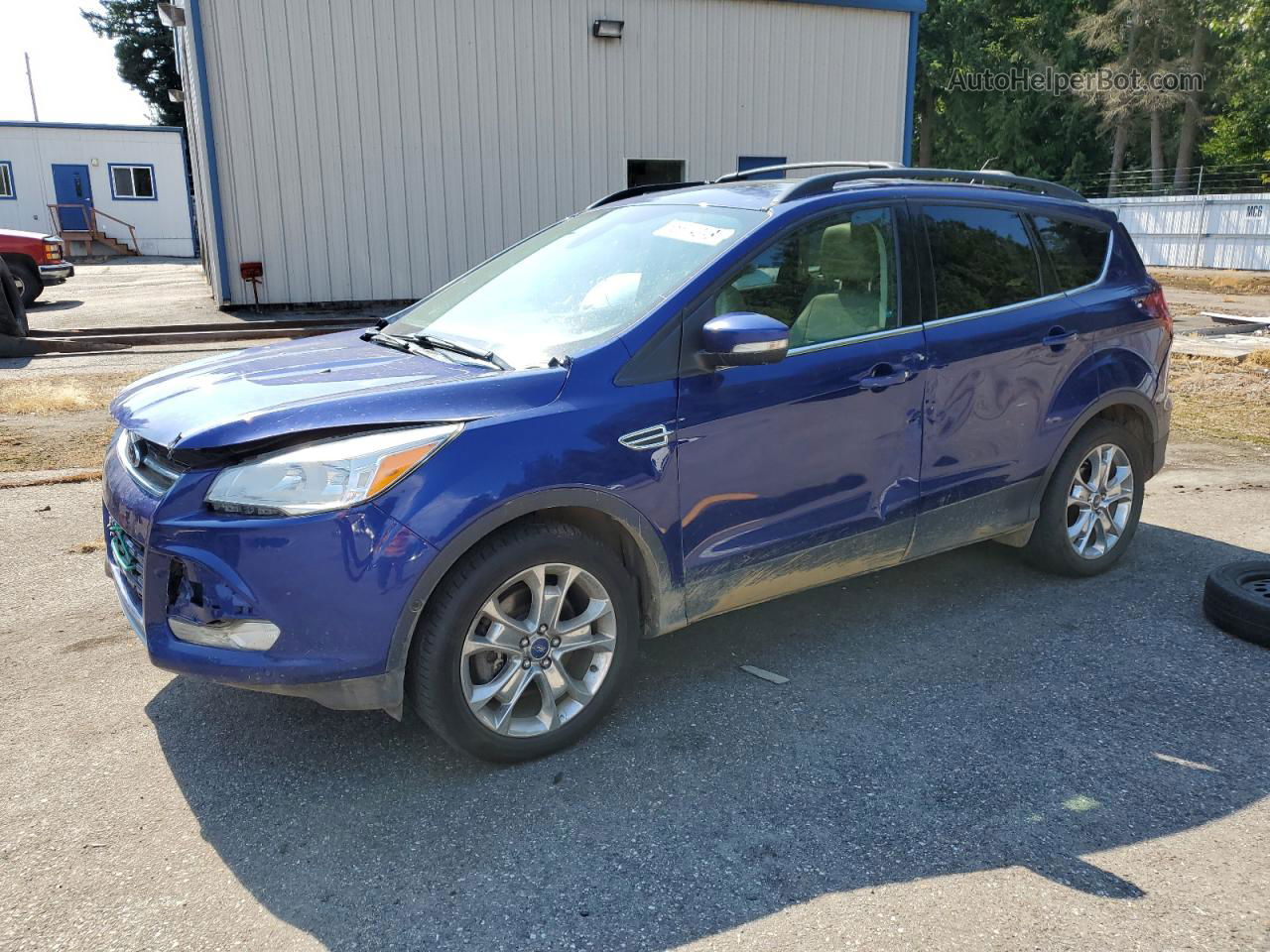 2013 Ford Escape Sel Blue vin: 1FMCU9H9XDUC27554