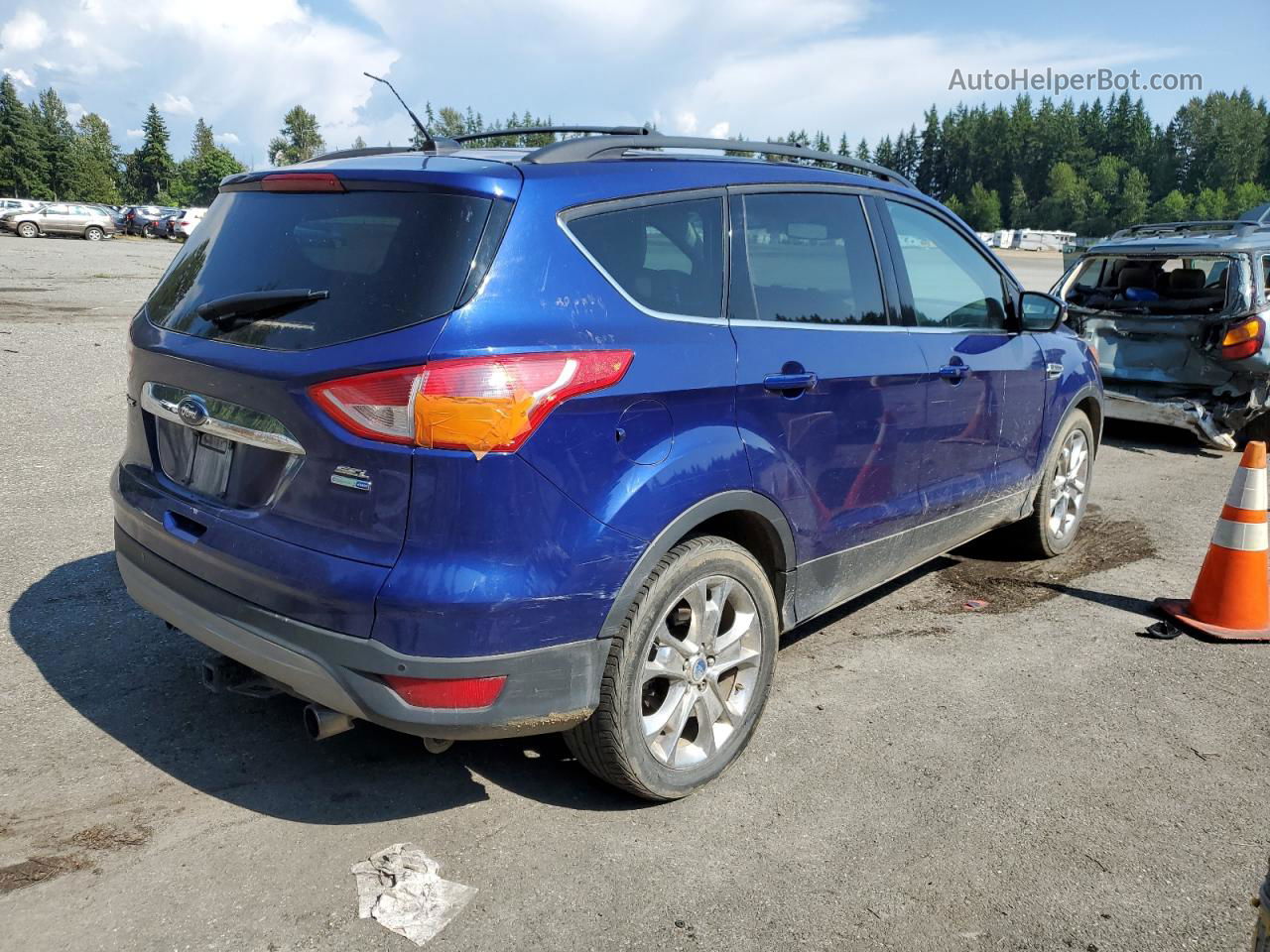 2013 Ford Escape Sel Blue vin: 1FMCU9H9XDUC27554