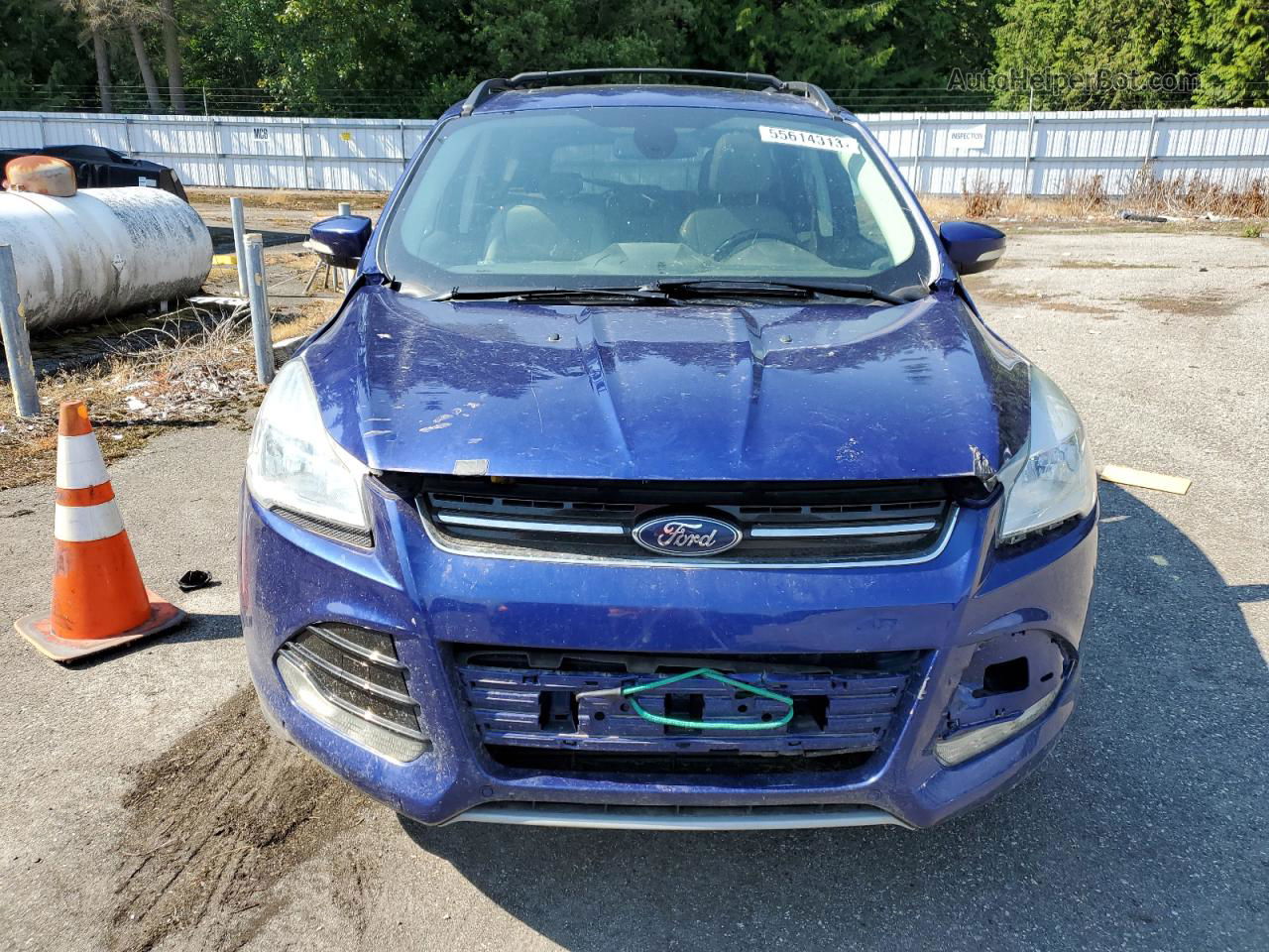 2013 Ford Escape Sel Blue vin: 1FMCU9H9XDUC27554