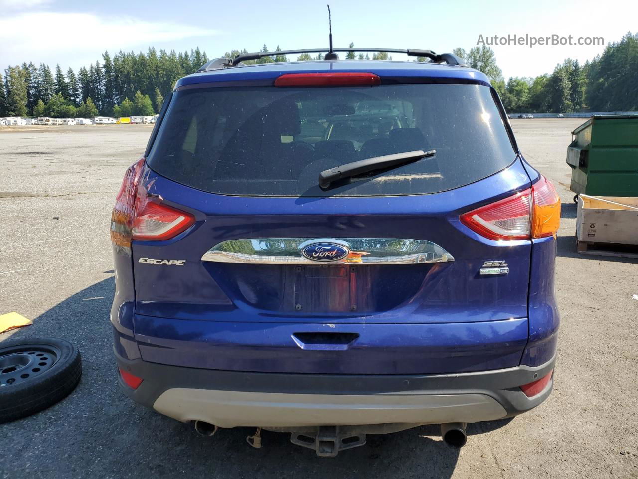 2013 Ford Escape Sel Blue vin: 1FMCU9H9XDUC27554