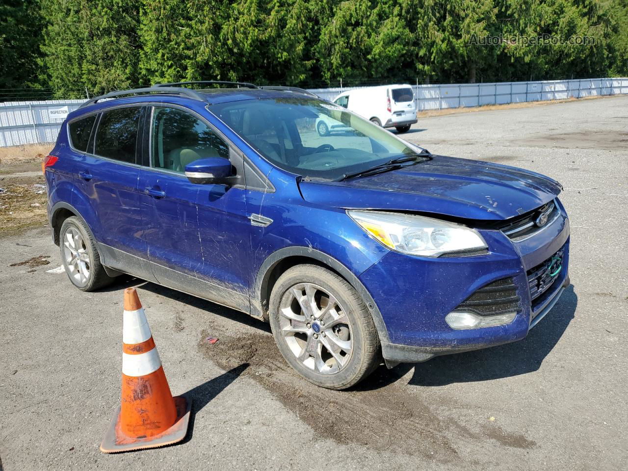 2013 Ford Escape Sel Blue vin: 1FMCU9H9XDUC27554