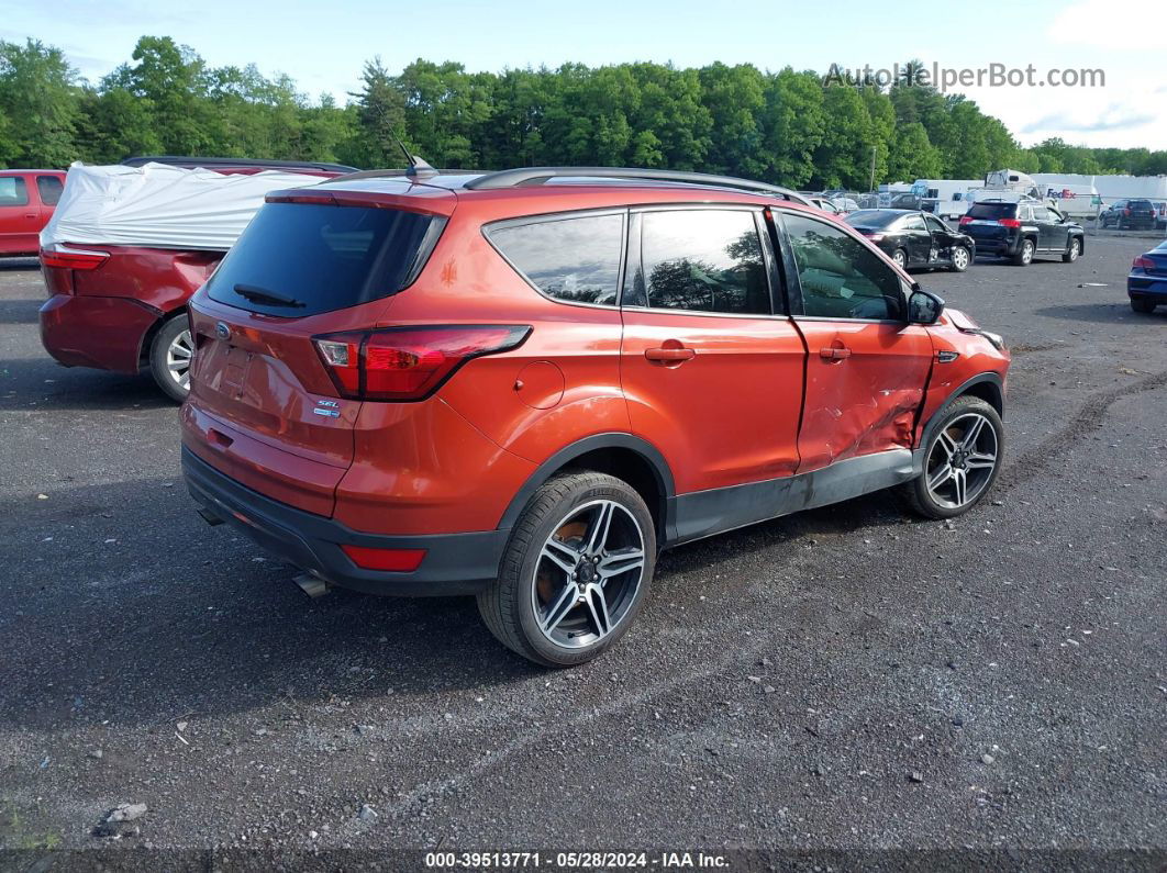 2019 Ford Escape Sel Orange vin: 1FMCU9HD0KUC43473