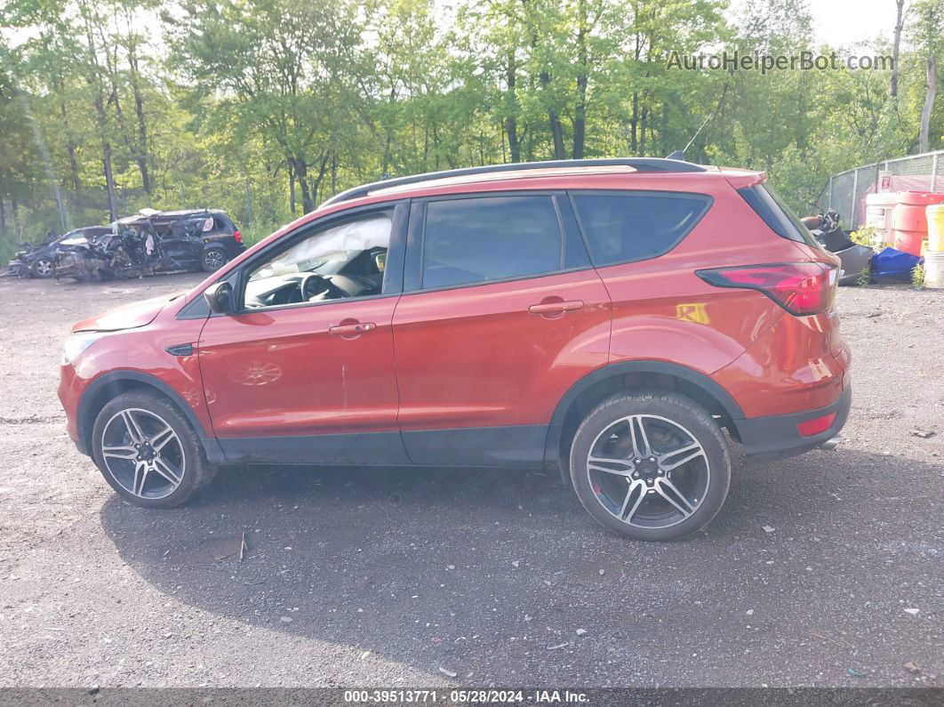 2019 Ford Escape Sel Orange vin: 1FMCU9HD0KUC43473