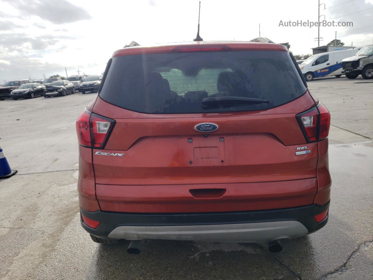 2019 Ford Escape Sel Оранжевый vin: 1FMCU9HD1KUA49213