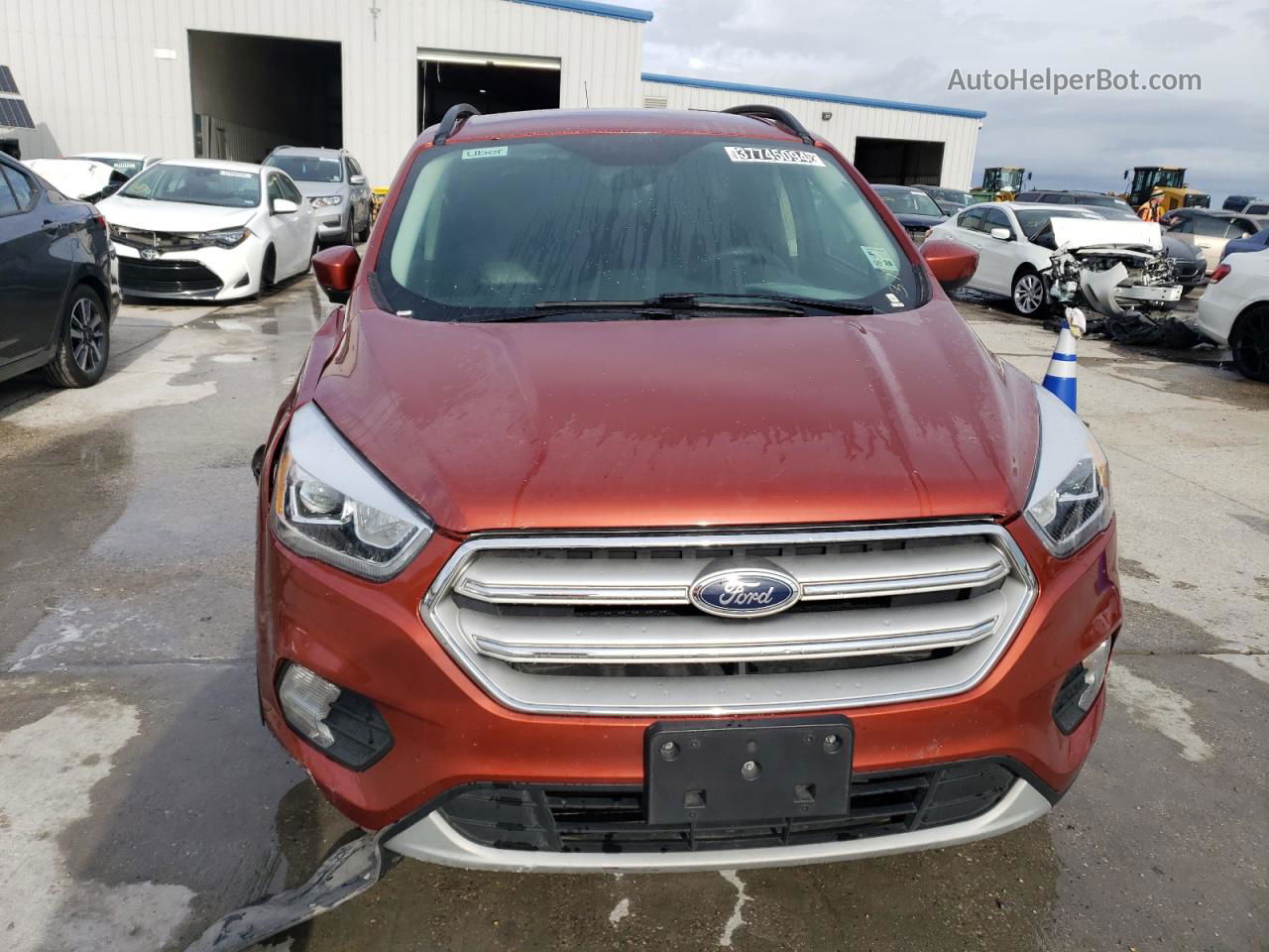 2019 Ford Escape Sel Orange vin: 1FMCU9HD1KUA49213