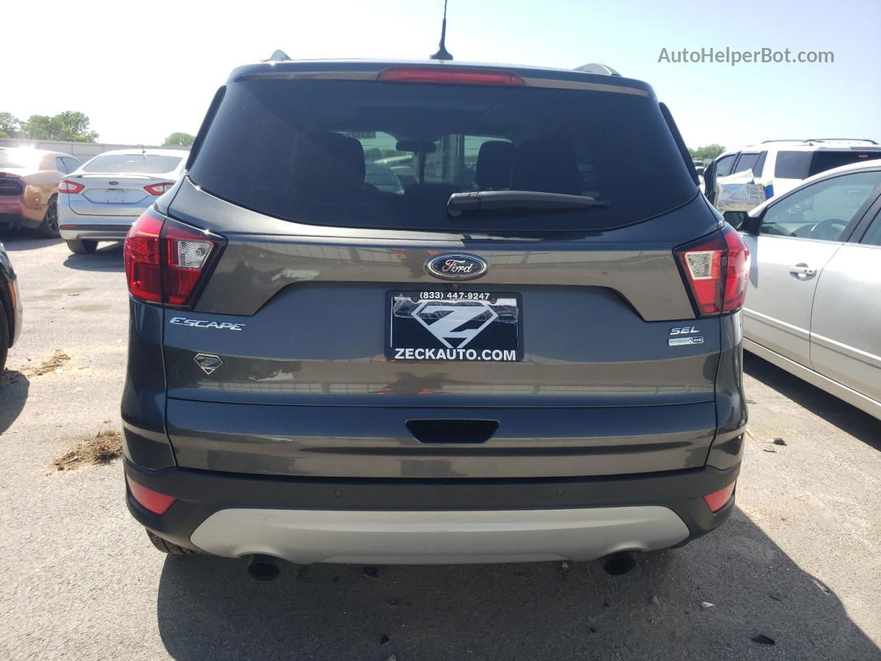 2019 Ford Escape Sel Gray vin: 1FMCU9HD1KUA71423