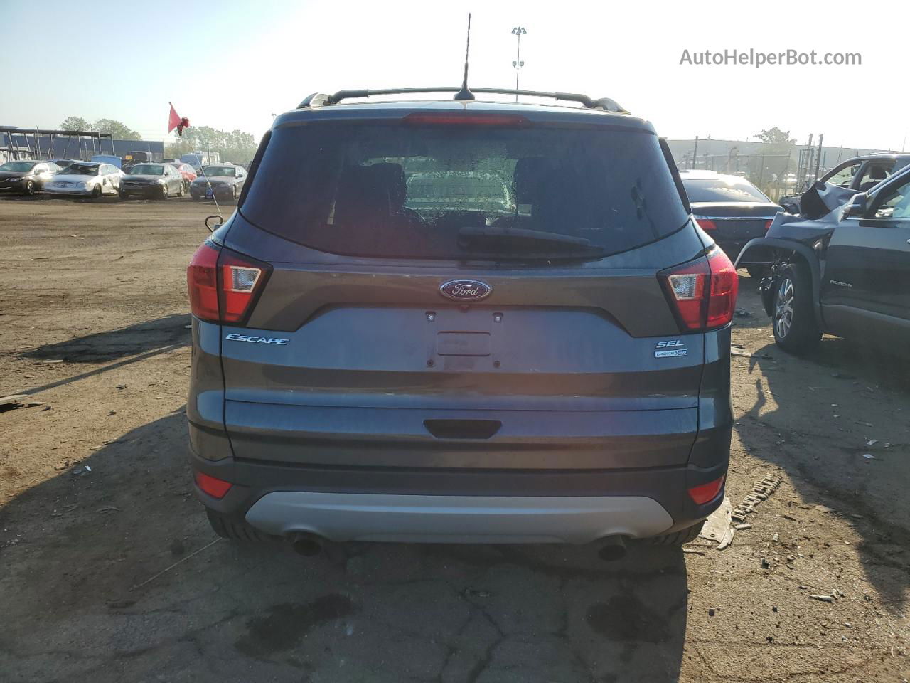 2019 Ford Escape Sel Gray vin: 1FMCU9HD1KUC01345