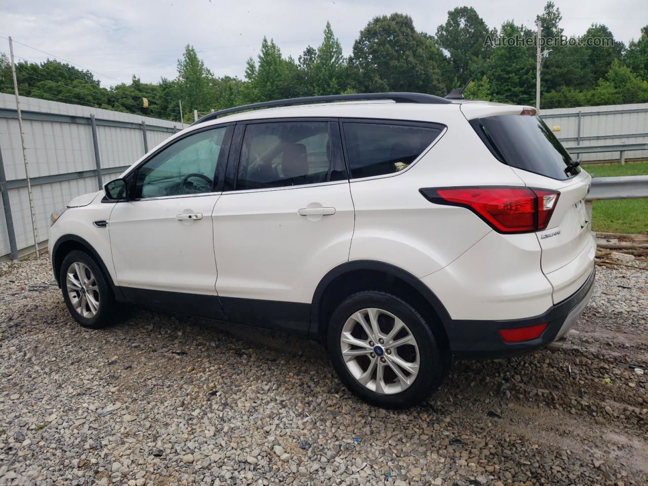 2019 Ford Escape Sel Белый vin: 1FMCU9HD2KUB41978