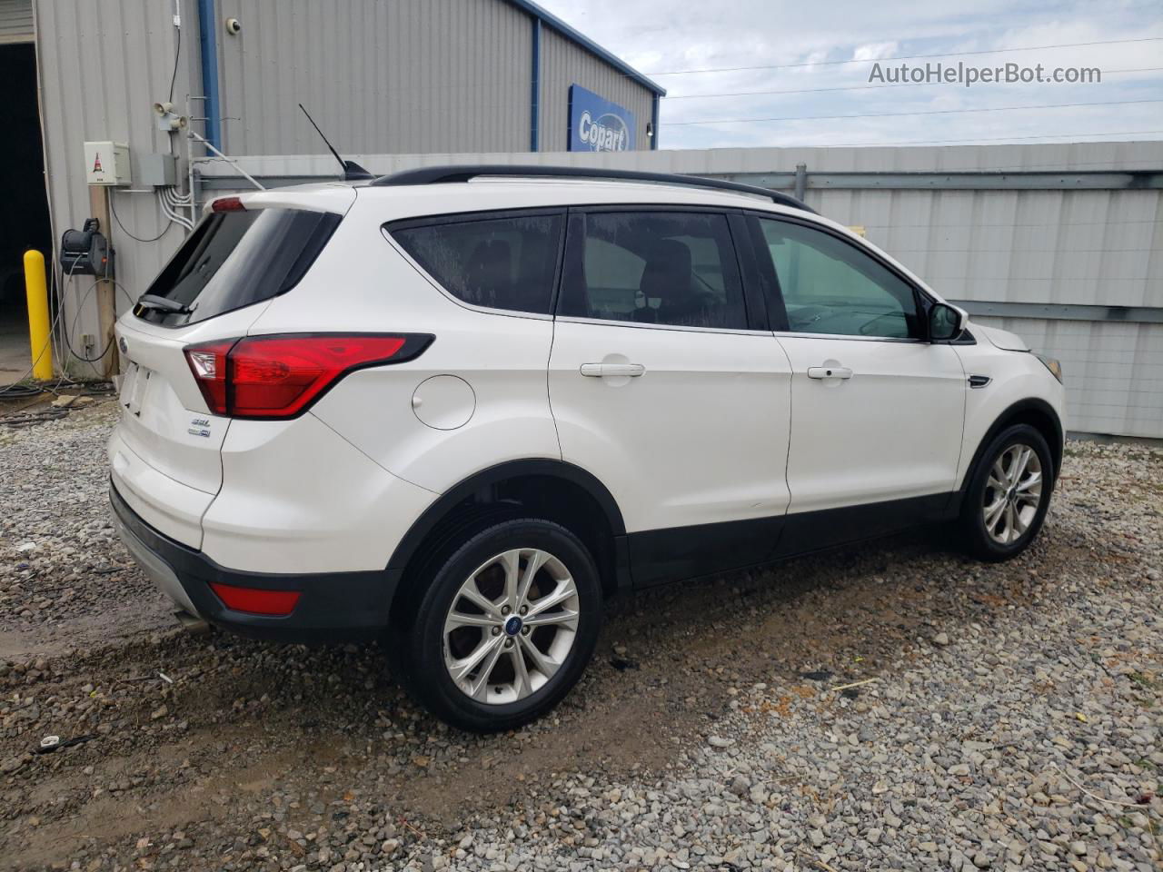 2019 Ford Escape Sel Белый vin: 1FMCU9HD2KUB41978