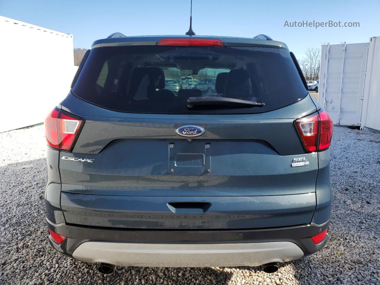 2019 Ford Escape Sel Синий vin: 1FMCU9HD3KUA48760