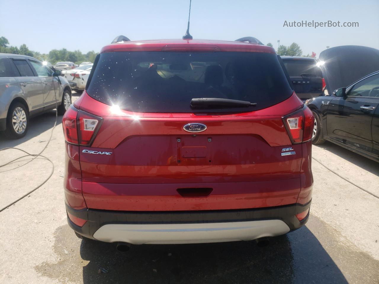 2019 Ford Escape Sel Red vin: 1FMCU9HD3KUC00181