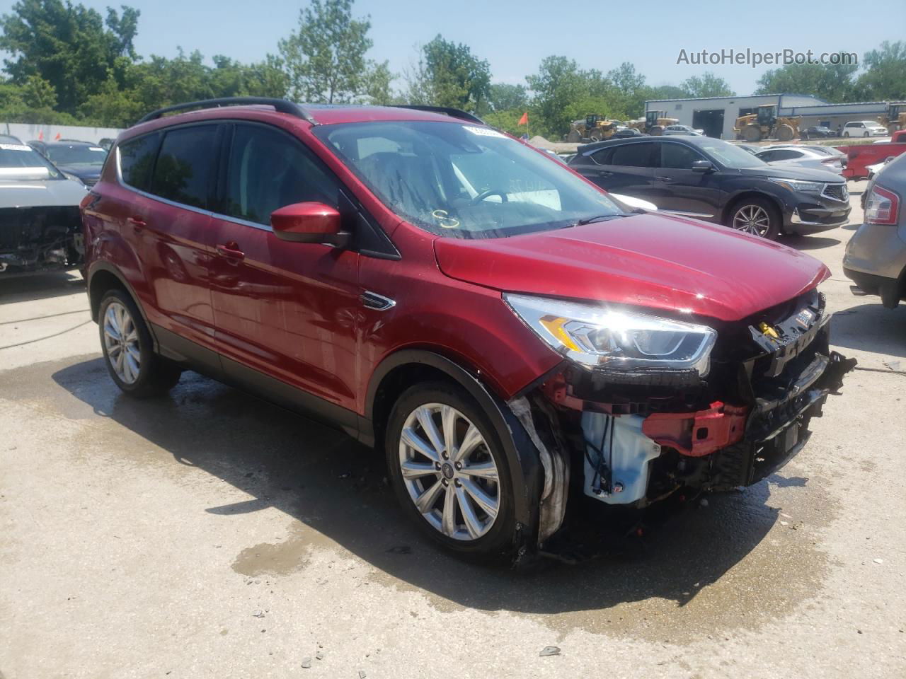 2019 Ford Escape Sel Red vin: 1FMCU9HD3KUC00181