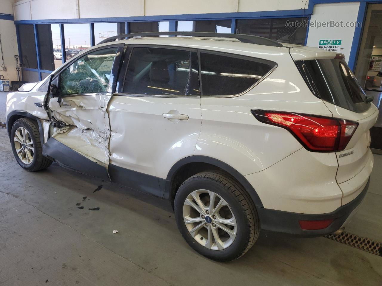 2019 Ford Escape Sel White vin: 1FMCU9HD4KUA53059