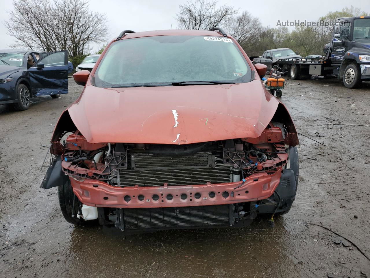 2019 Ford Escape Sel Orange vin: 1FMCU9HD4KUB83648