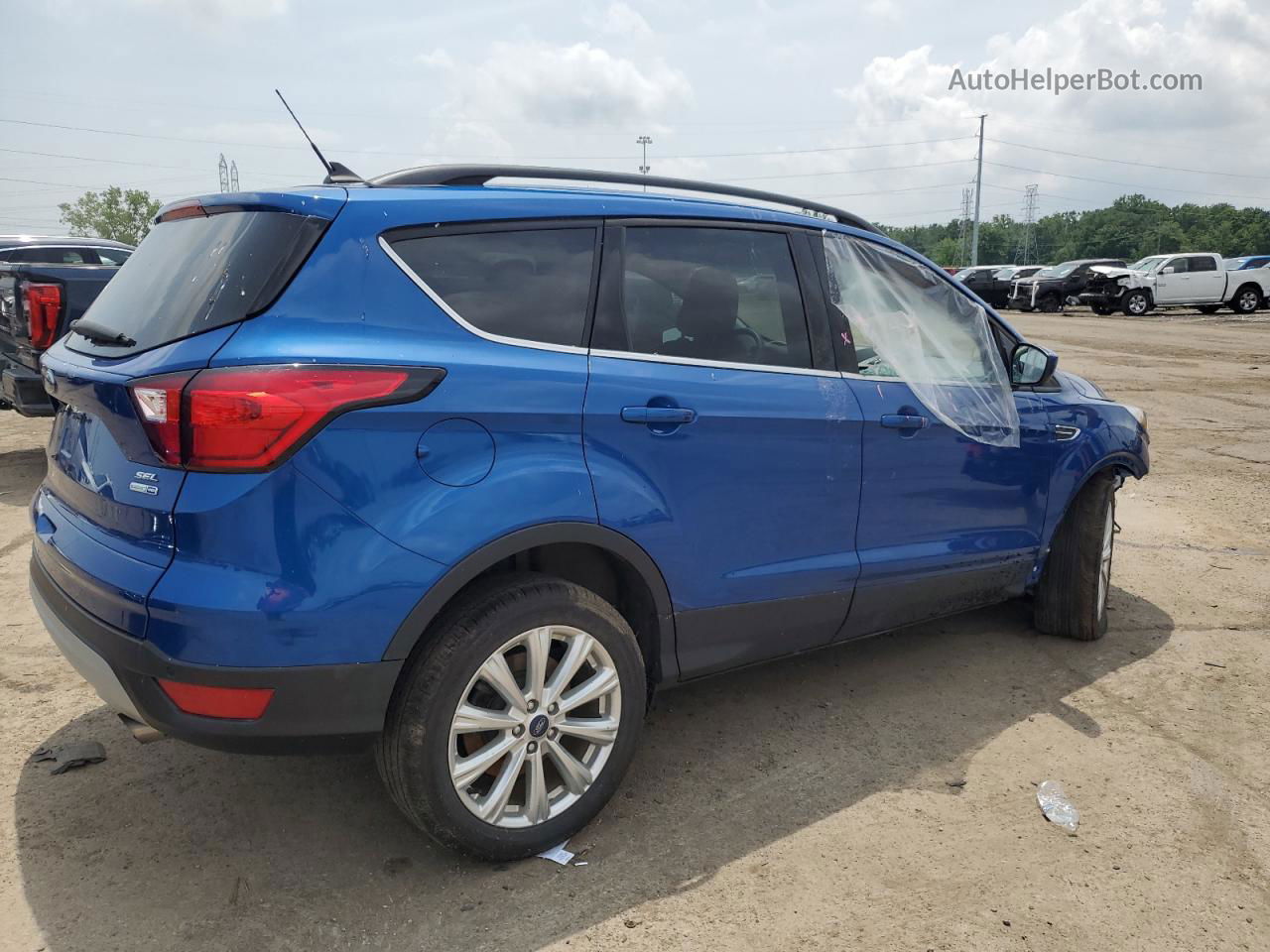 2019 Ford Escape Sel Blue vin: 1FMCU9HD5KUB54319