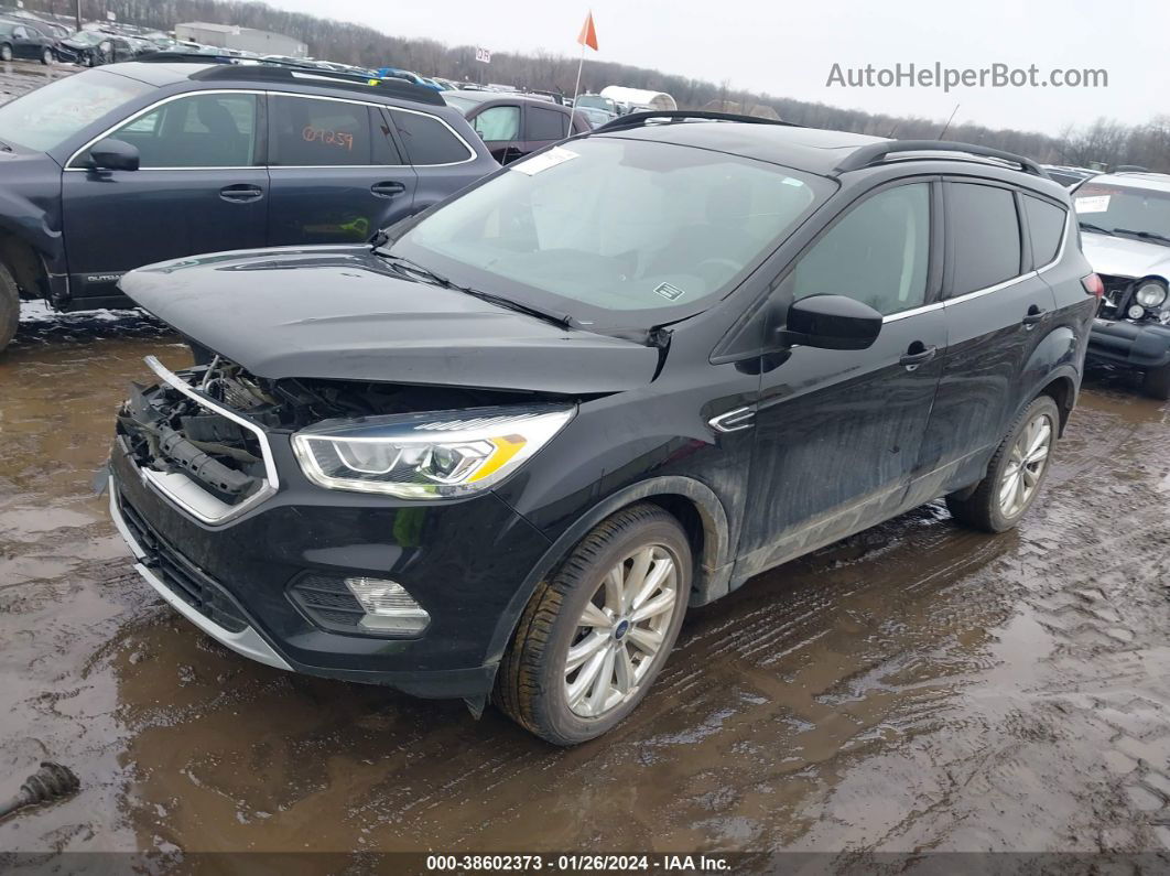 2019 Ford Escape Sel Черный vin: 1FMCU9HD6KUA32696