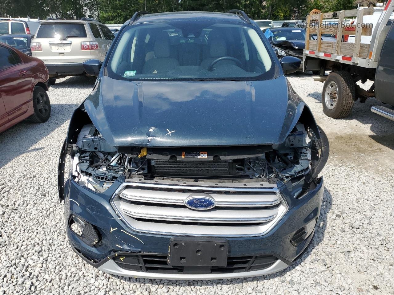 2019 Ford Escape Sel Синий vin: 1FMCU9HD6KUC42439