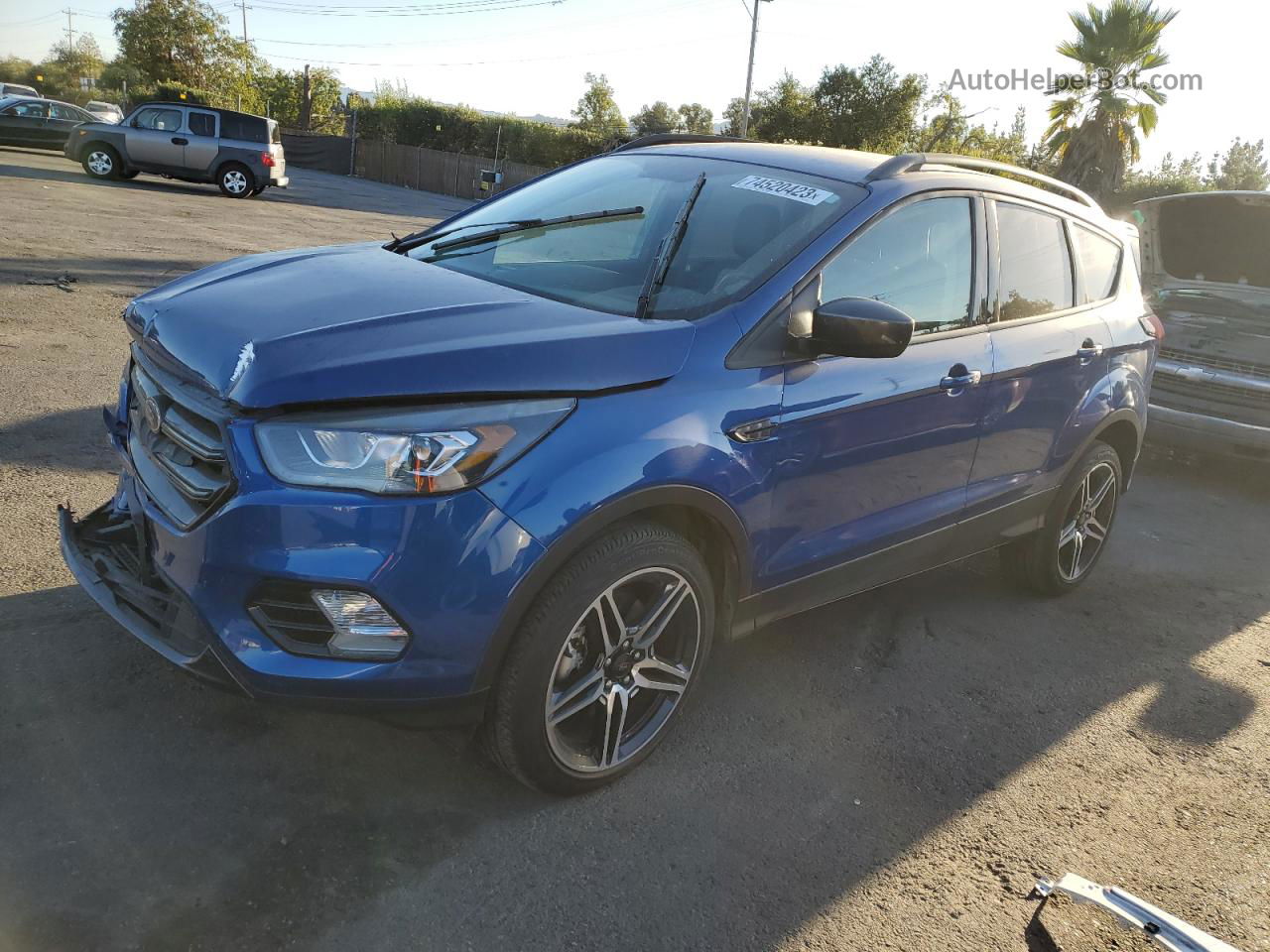 2019 Ford Escape Sel Blue vin: 1FMCU9HD8KUC58075