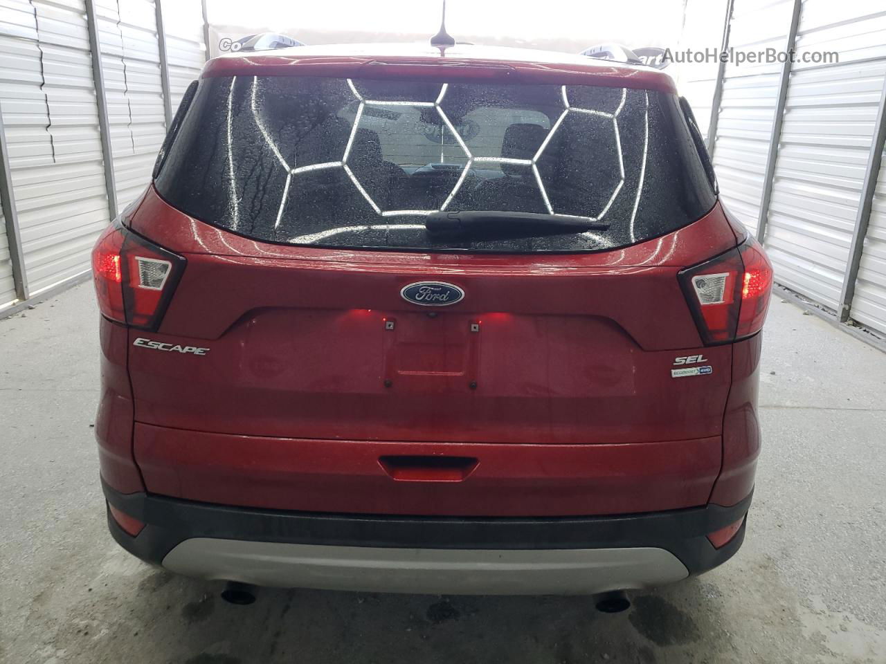 2019 Ford Escape Sel Red vin: 1FMCU9HD9KUA09297