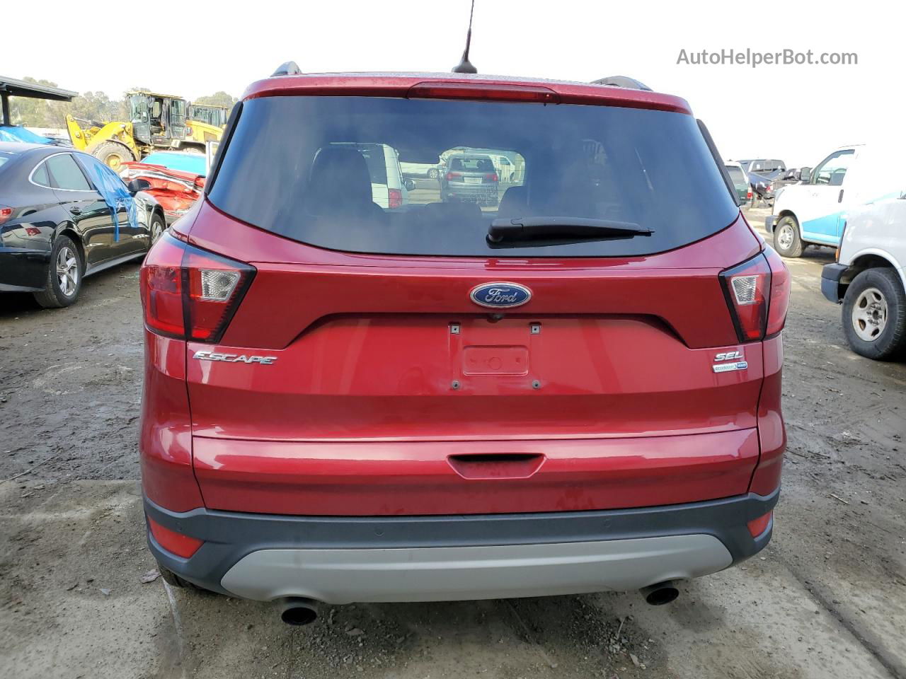 2019 Ford Escape Sel Burgundy vin: 1FMCU9HD9KUA52215