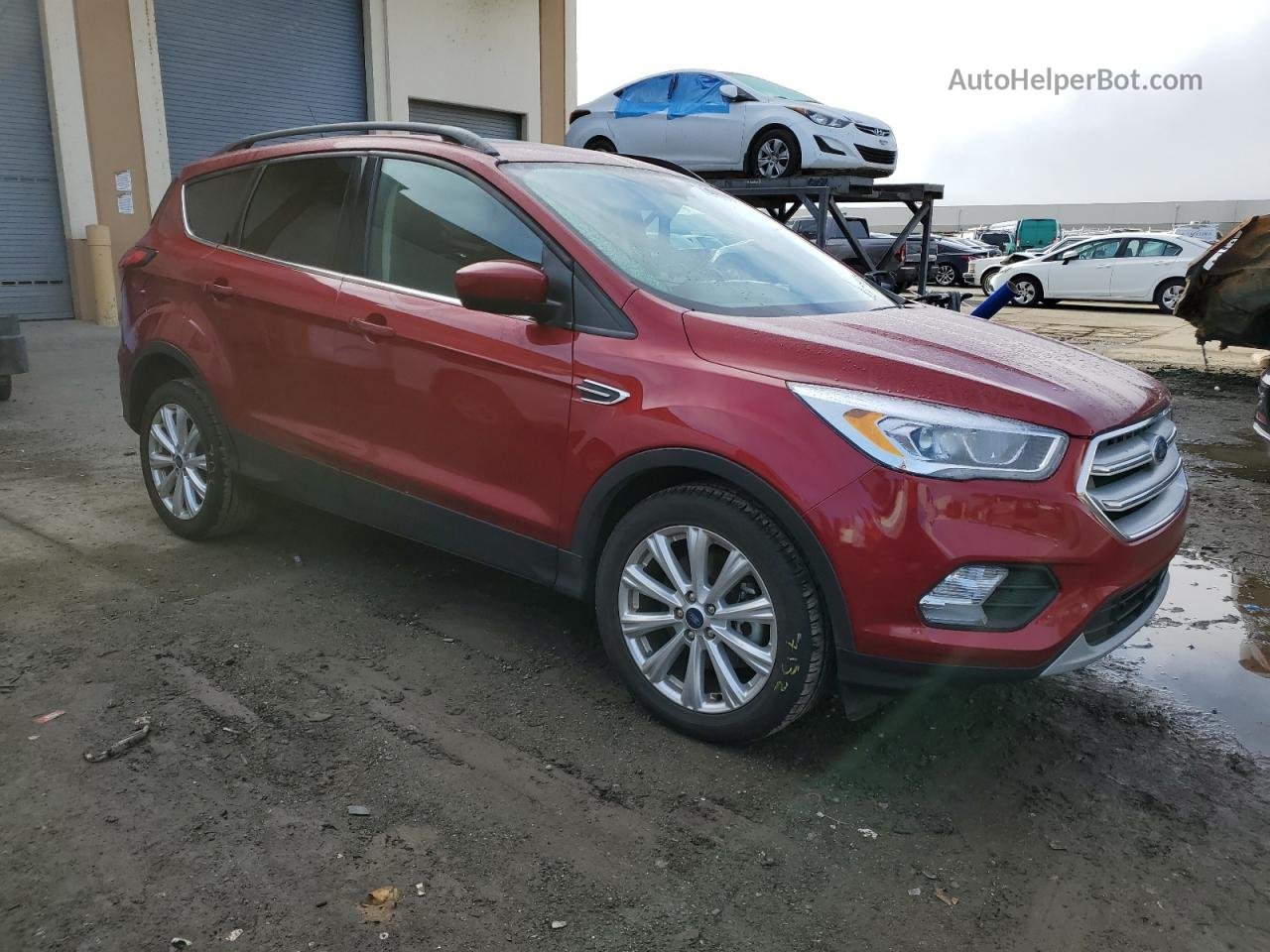 2019 Ford Escape Sel Burgundy vin: 1FMCU9HD9KUA52215