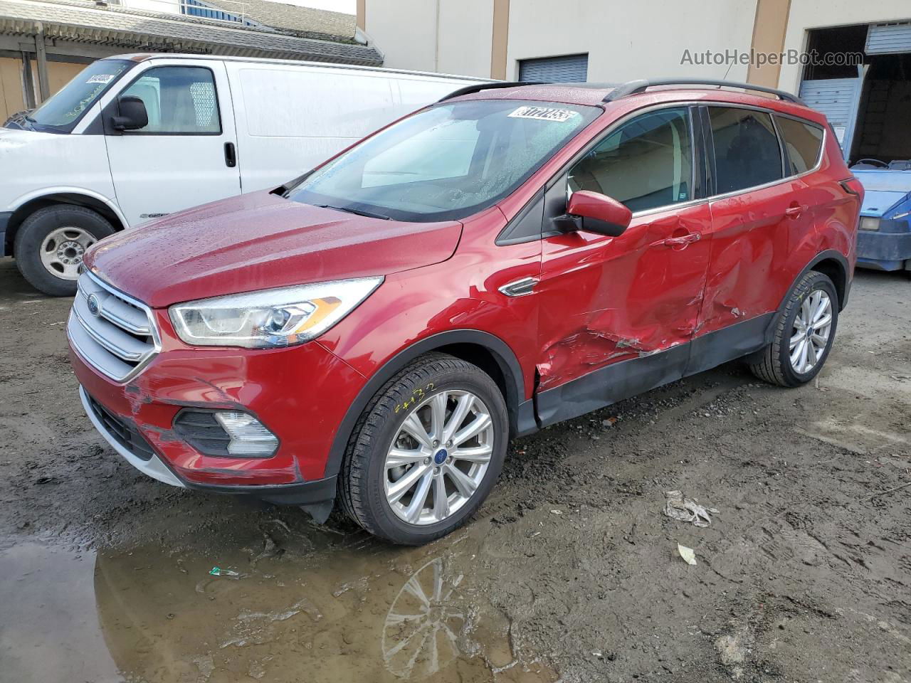 2019 Ford Escape Sel Бордовый vin: 1FMCU9HD9KUA52215