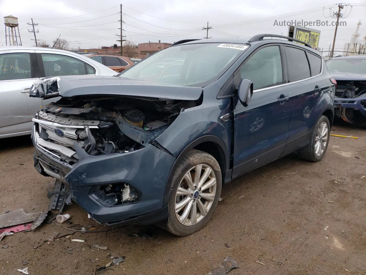 2019 Ford Escape Sel Blue vin: 1FMCU9HD9KUA77051