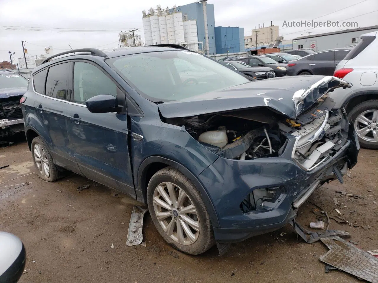 2019 Ford Escape Sel Blue vin: 1FMCU9HD9KUA77051