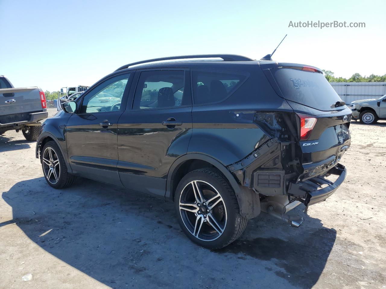 2019 Ford Escape Sel Black vin: 1FMCU9HDXKUB84822