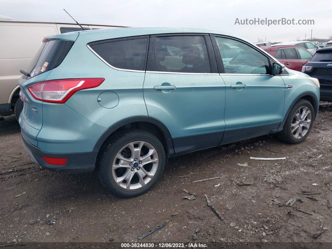 2013 Ford Escape Sel Light Blue vin: 1FMCU9HX4DUC29668