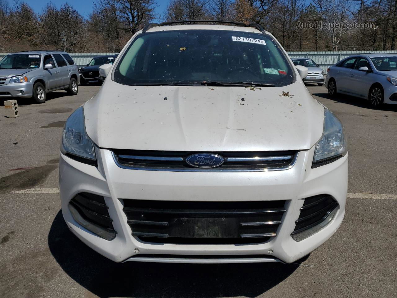 2013 Ford Escape Sel White vin: 1FMCU9HX6DUB76231