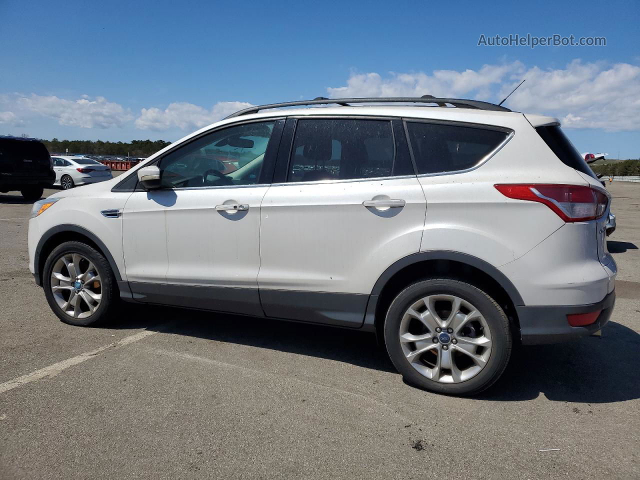 2013 Ford Escape Sel White vin: 1FMCU9HX6DUB76231