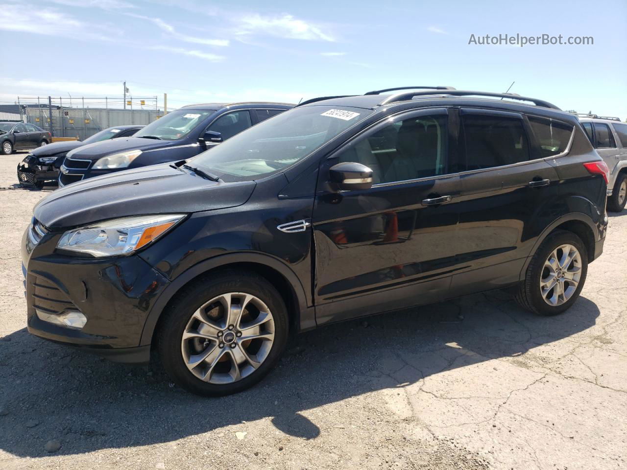 2013 Ford Escape Sel Черный vin: 1FMCU9HX6DUD76185