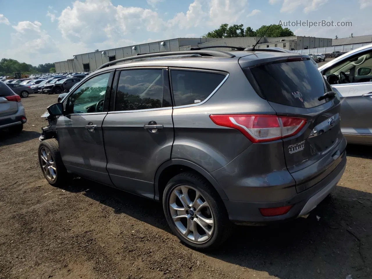 2013 Ford Escape Sel Gray vin: 1FMCU9HX7DUC06885