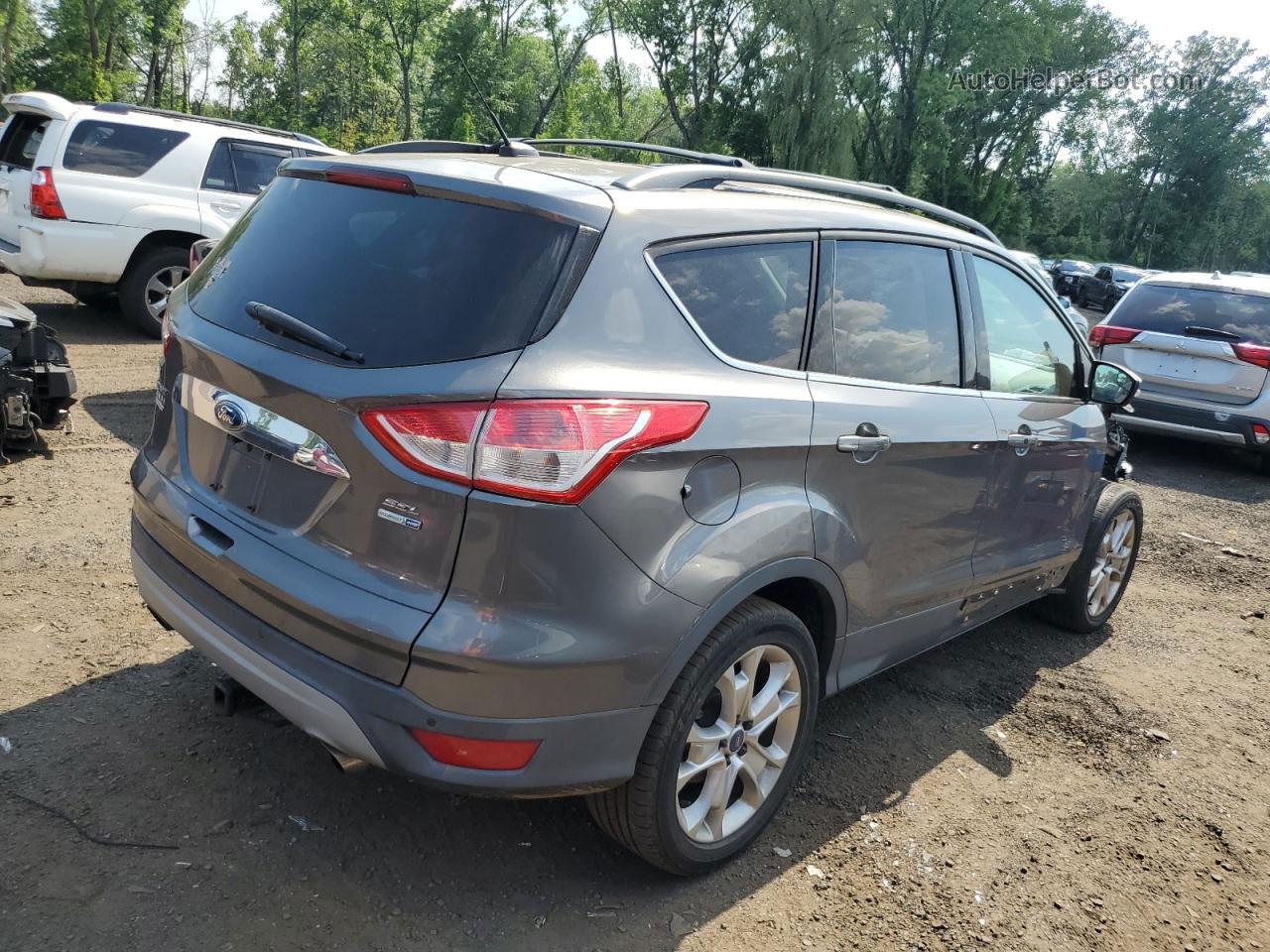 2013 Ford Escape Sel Gray vin: 1FMCU9HX7DUC06885