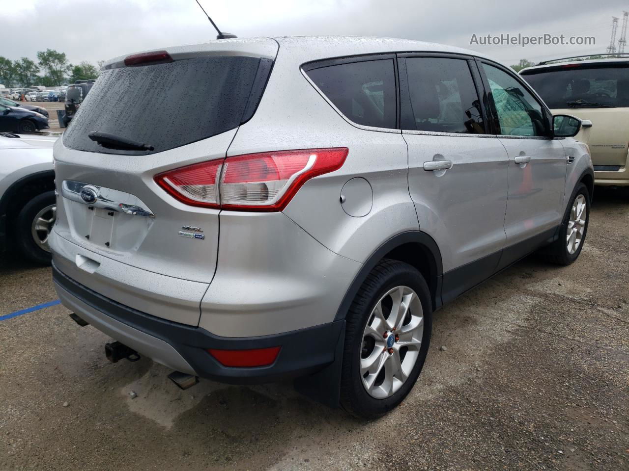 2013 Ford Escape Sel Silver vin: 1FMCU9HX7DUC37750