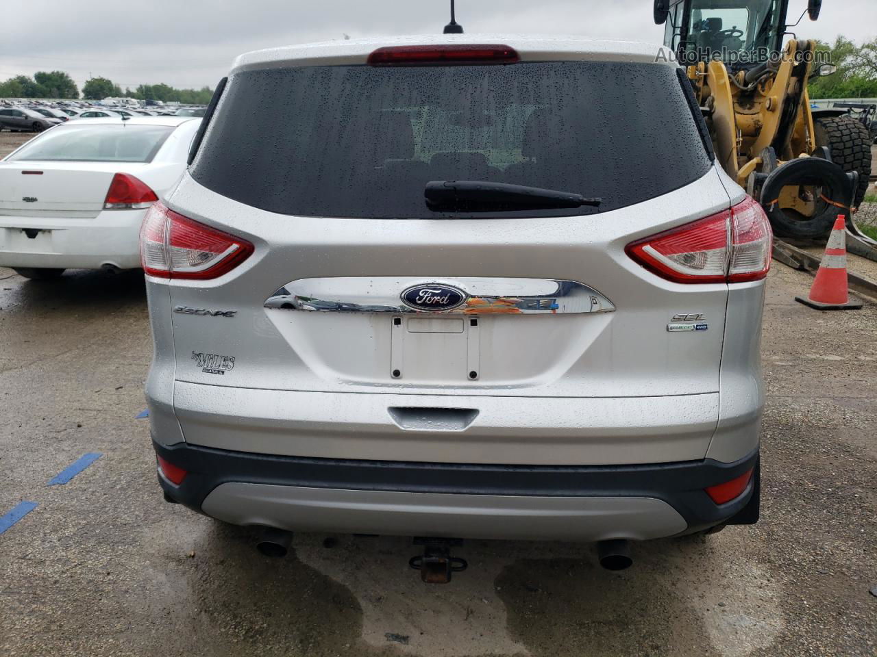 2013 Ford Escape Sel Silver vin: 1FMCU9HX7DUC37750