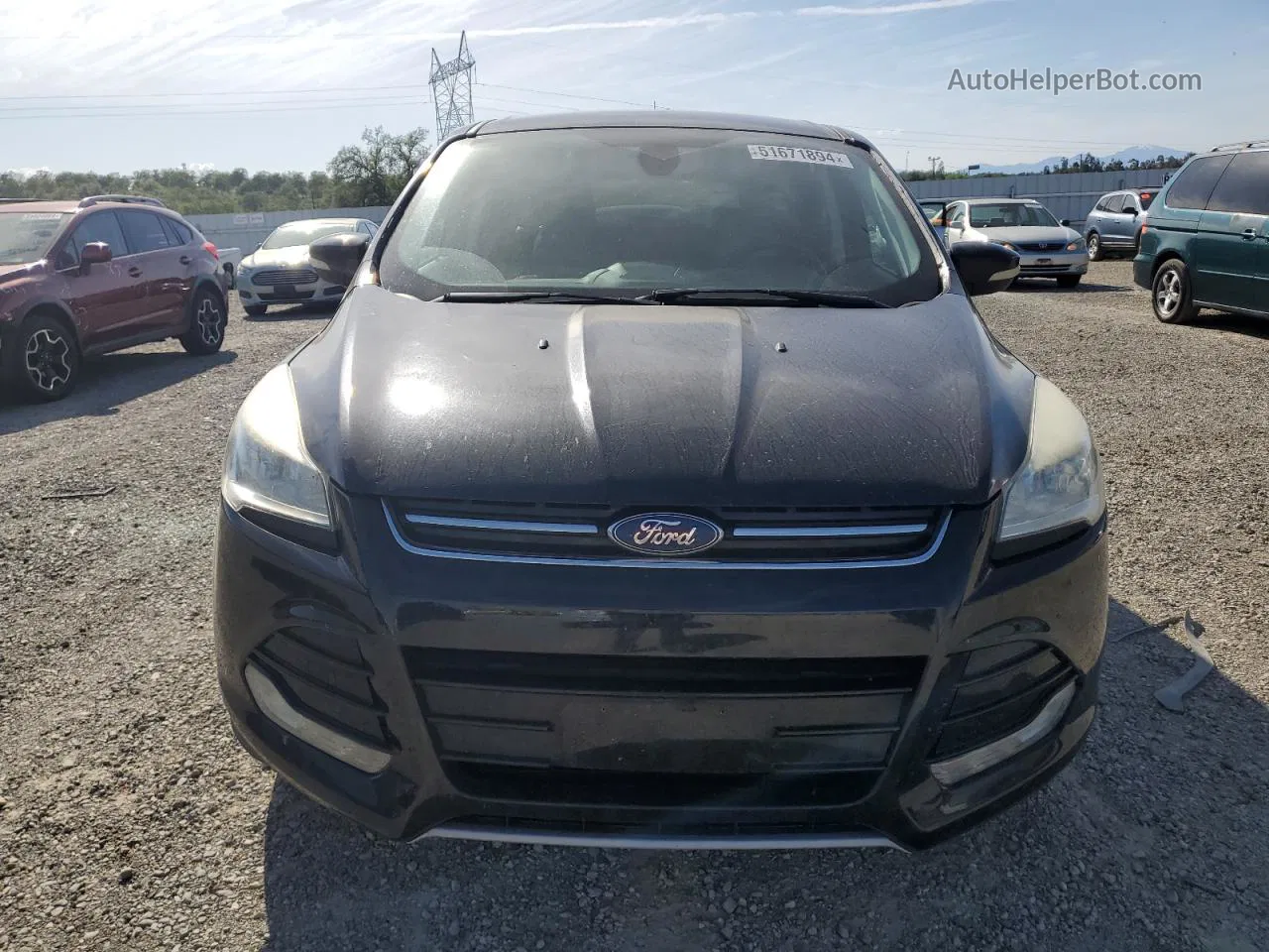 2013 Ford Escape Sel Black vin: 1FMCU9HX8DUD56021