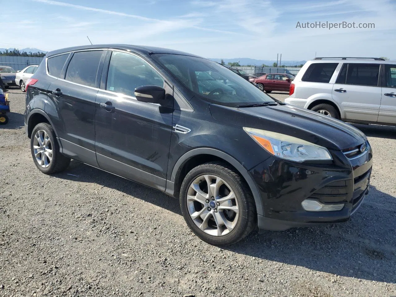 2013 Ford Escape Sel Black vin: 1FMCU9HX8DUD56021