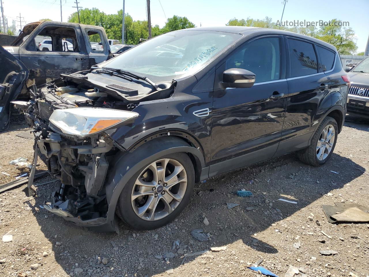 2013 Ford Escape Sel Black vin: 1FMCU9HX9DUB98322