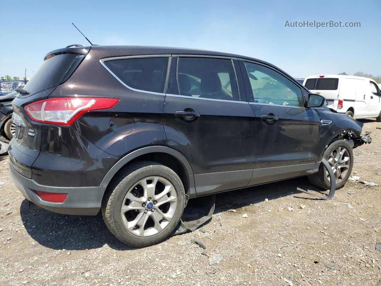 2013 Ford Escape Sel Черный vin: 1FMCU9HX9DUB98322