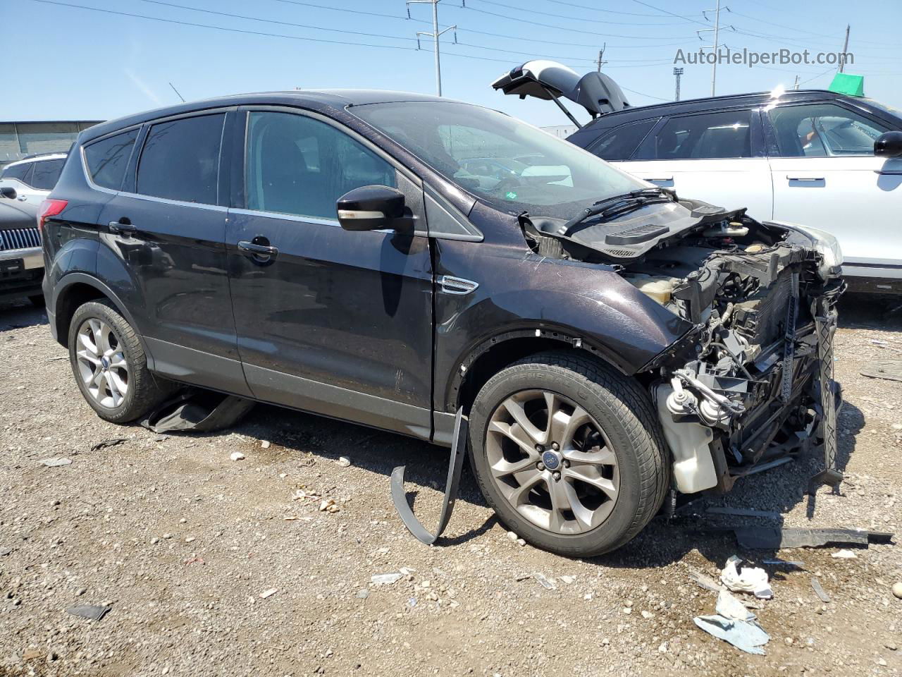 2013 Ford Escape Sel Black vin: 1FMCU9HX9DUB98322