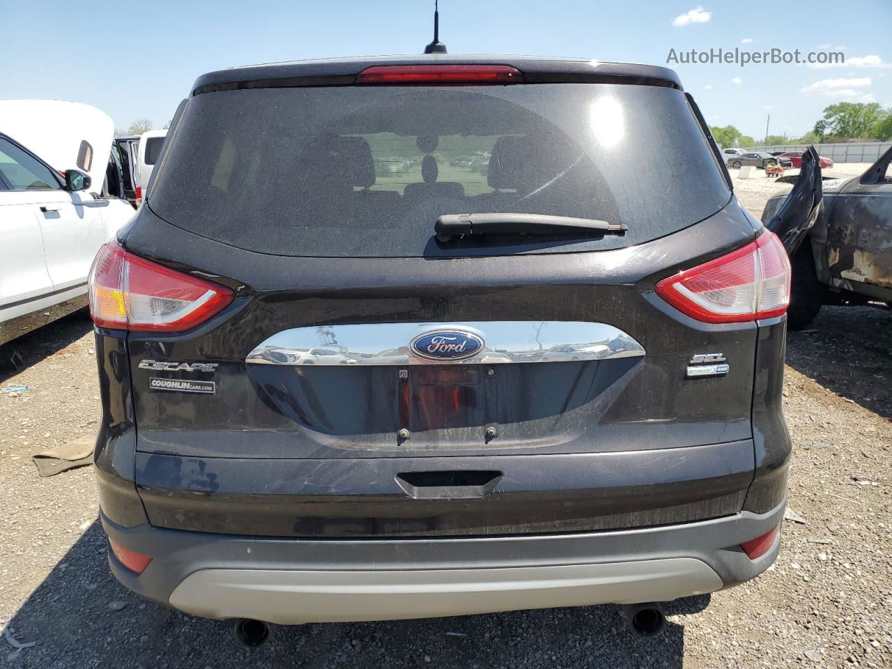 2013 Ford Escape Sel Черный vin: 1FMCU9HX9DUB98322