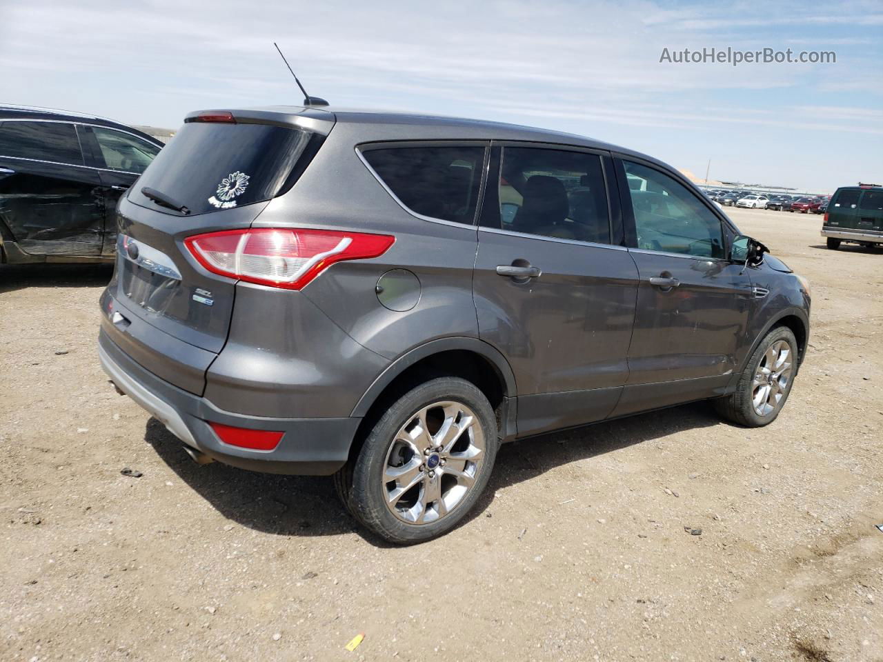 2013 Ford Escape Sel Gray vin: 1FMCU9HX9DUD54147